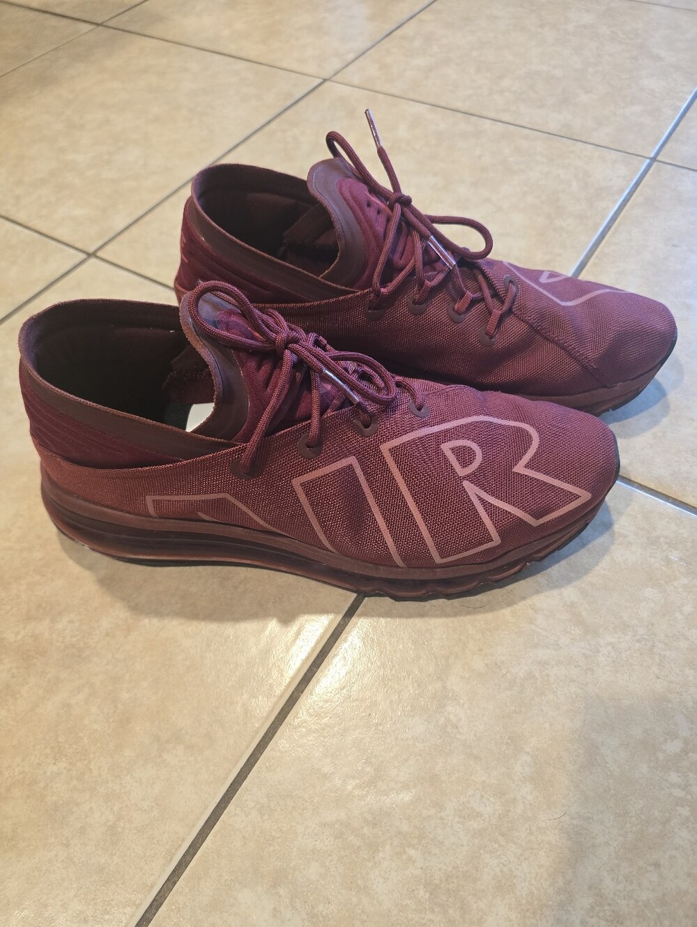 Nike Air Max Flair SE 2017 Men's Burgundy Red Sneakers
